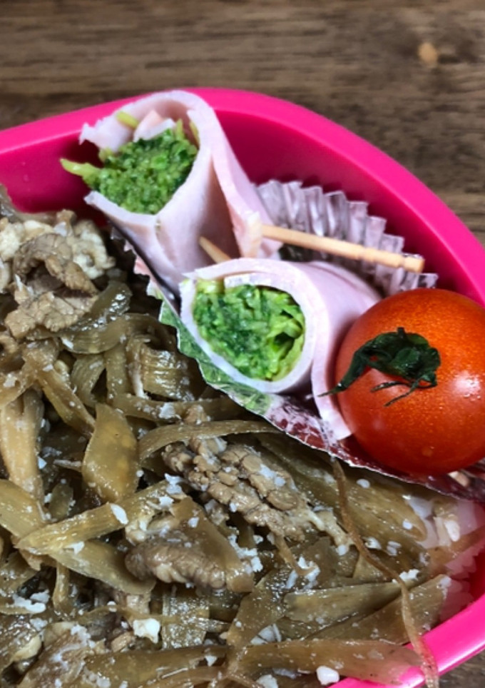 簡単キレイ！豆苗のハム巻き-レシピのメイン写真