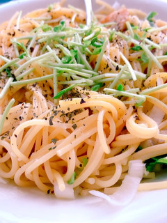 まったりコク出る梅昆布茶和風パスタ。-レシピのメイン写真