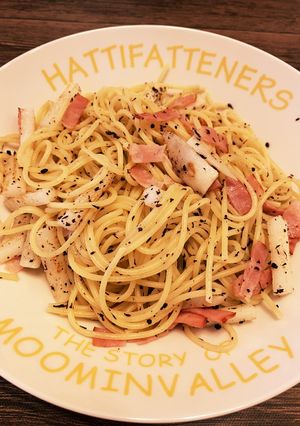 長芋とベーコンのゆかりパスタ-レシピのメイン写真