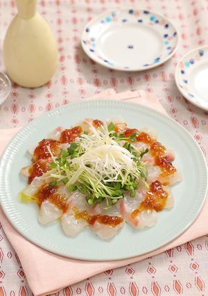 絶品☆いずみ鯛の和風ジュレパッチョ-レシピのメイン写真