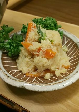 ポテサラよりヘルシー！人参の生おから煮-レシピのメイン写真