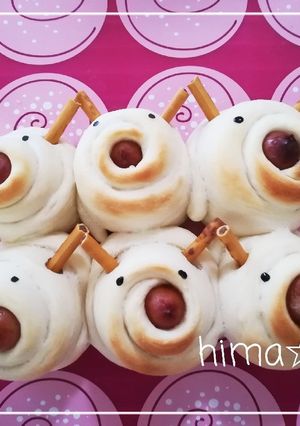 簡単クルクル！ちぎりトナカイパン-レシピのメイン写真