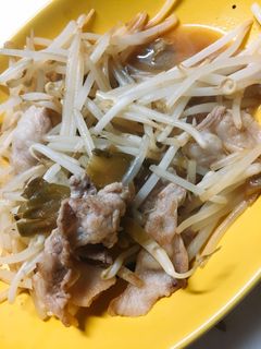 豚肉とザーサイのもやし炒め-レシピのメイン写真