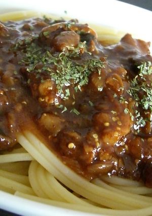 牛スジ肉の粒マスタード風味スパゲッティ-レシピのメイン写真