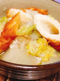 簡単副菜♡白菜とちくわの白だし煮-レシピのメイン写真