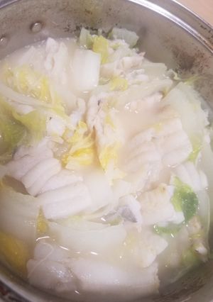 太刀魚と白菜のミルフィーユ鍋-レシピのメイン写真