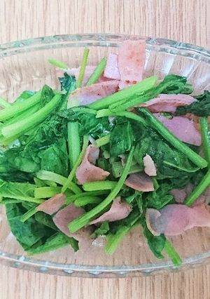 ベーコンとほうれん草のソテー-レシピのメイン写真