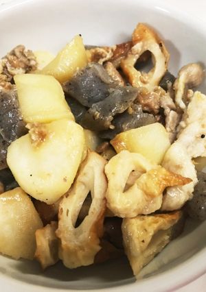 じゃがいもとこんにゃくの煮っころがし-レシピのメイン写真