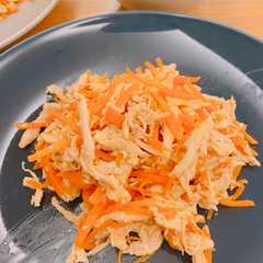 รูปของ 【ダイエット】ささみとにんじんのしりしり