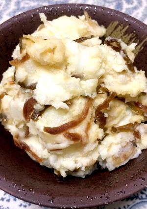 ふじっ子煮ポテトサラダ-レシピのメイン写真