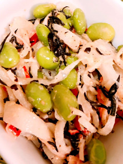 ひじきとれんこんの胡麻酢和え-レシピのメイン写真