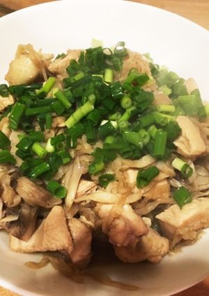 舞茸と鶏肉のニンニク切り干し大根炒め煮。-レシピのメイン写真