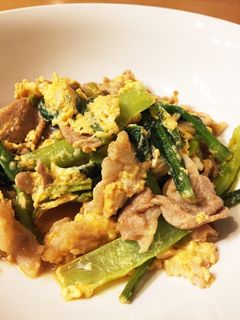 豚肉と小松菜のチーズin卵とじ-レシピのメイン写真