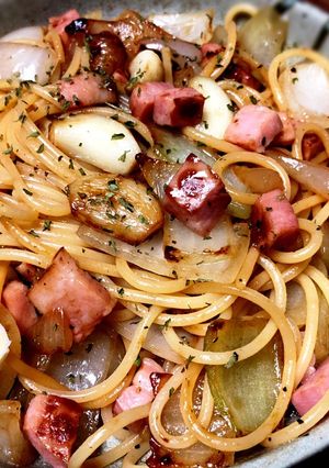 男のスタミナにんにくパスタ-レシピのメイン写真
