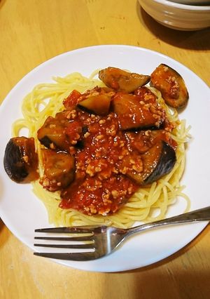 茄子のミートソースパスタ-レシピのメイン写真