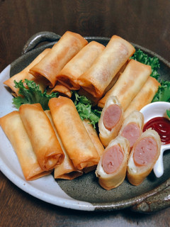 粗挽きウインナーとチーズの簡単春巻き-レシピのメイン写真