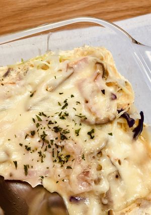 千切りキャベツとレンジで簡単ココット風-レシピのメイン写真
