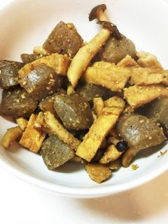 蒟蒻と油揚げの炒め煮-レシピのメイン写真