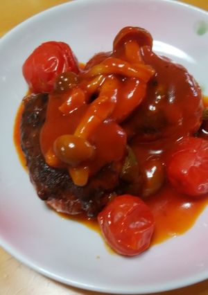 リメイク大好き！ピーマンの肉詰めの煮込み-レシピのメイン写真