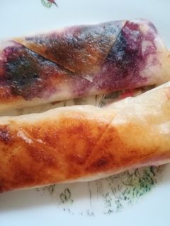 リンゴとブルーベリーのデザート春巻き-レシピのメイン写真