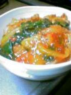 豚&トマト丼-レシピのメイン写真