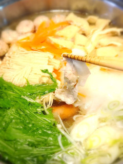 ピラピラ野菜のしゃぶしゃぶ鍋-レシピのメイン写真