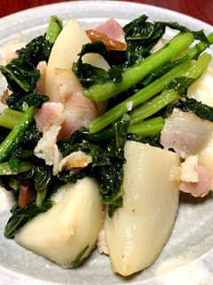 カブ 葉も使おう!バター醤油炒め☆-レシピのメイン写真