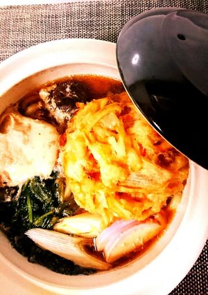 簡単鍋焼きうどん-レシピのメイン写真