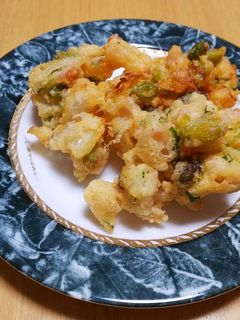 枝豆とれんこんのコロコロかき揚げ-レシピのメイン写真