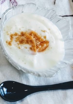 柿ときな粉のヨーグルト和え-レシピのメイン写真