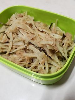 捨てるとこなし♪大根の皮とツナ炒め-レシピのメイン写真