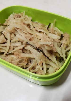 捨てるとこなし♪大根の皮とツナ炒め-レシピのメイン写真