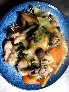 白菜と青梗菜のあんかけ焼そば-レシピのメイン写真