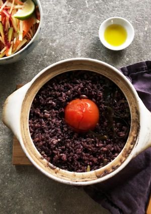黒米入りトマトごはん-レシピのメイン写真