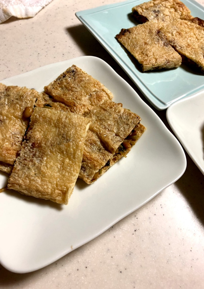 お揚げの納豆挟み焼き-レシピのメイン写真