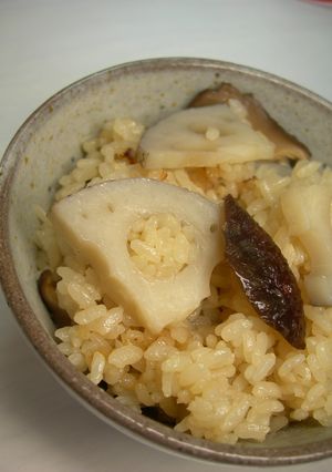 レンコンの炊き込みご飯☆-レシピのメイン写真