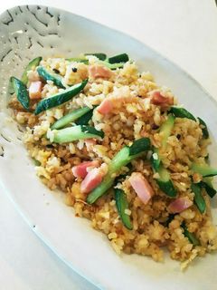 ベーコンときゅうりの玉子炒飯-レシピのメイン写真