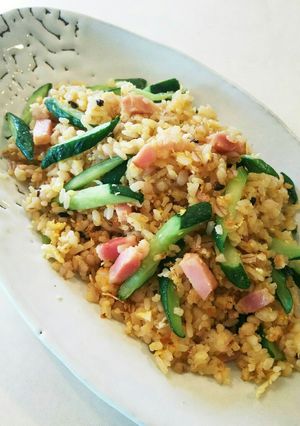 ベーコンときゅうりの玉子炒飯-レシピのメイン写真