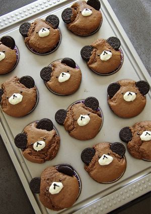 チョコレートくまフィン-レシピのメイン写真
