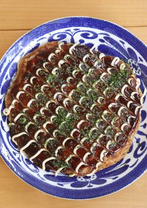 小麦なし!卵なし!米粉でもちもちお好み焼き-レシピのメイン写真