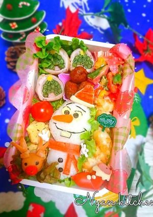 『クリスマス★オラフ』弁当＊冬弁-レシピのメイン写真