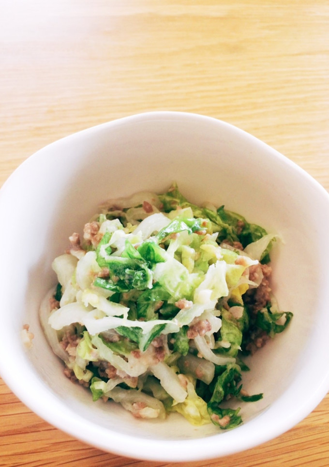 白菜と挽肉のマヨネーズ和え-レシピのメイン写真
