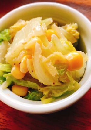 白菜とコーンのマヨ醤油サラダ-レシピのメイン写真