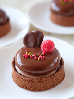 チョコとラズベリーのムースタルト-レシピのメイン写真