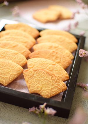 小梅の扇子クッキー-レシピのメイン写真