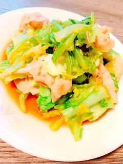 豚しゃぶとキャベツのウスターソース炒め-レシピのメイン写真