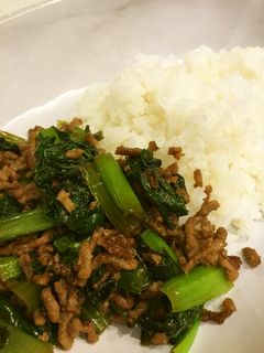 小松菜☆豚ひき肉丼-レシピのメイン写真