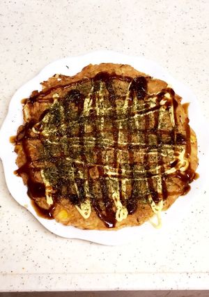 あるもので、なんちゃってお好み焼き？-レシピのメイン写真