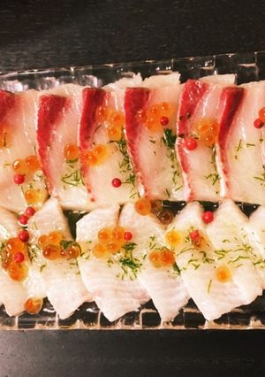 【簡単】ブリとディルでカルパッチョ-レシピのメイン写真
