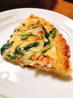 鮭とほうれん草のキッシュ-レシピのメイン写真